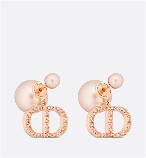 KAPEL'S Boucle d'oreille CHRISTIAN DIOR rose 